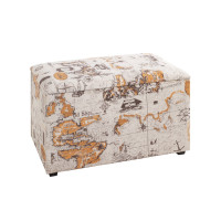 Siitztruhe Miguell Vintage Look Kunstleder braun 65 x 40 x 42