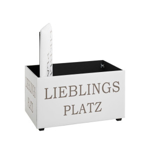 Sitztruhe Kunstleder Lieblingsplatz Motiv 65 x 40 x 42 cm