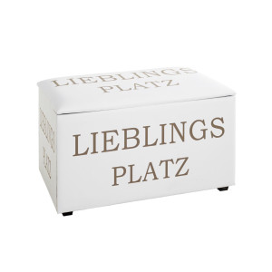 Sitztruhe Kunstleder Lieblingsplatz Motiv 65 x 40 x 42 cm