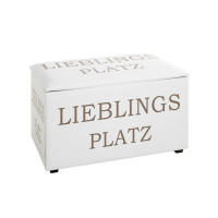 Sitztruhe Kunstleder Lieblingsplatz Motiv 65 x 40 x 42 cm