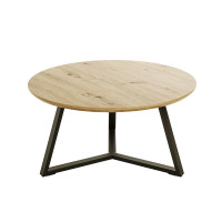 Couchtisch Bergen schwarz-eiche 80x42 cm