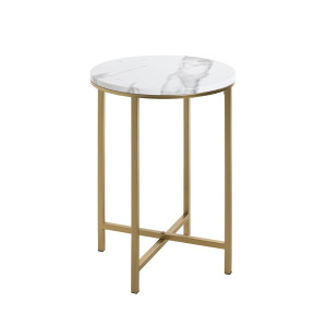 Beistelltisch Albufeira gold-marmoroptik 39x53 cm
