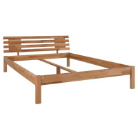 Futonbett Jugendbett Doppelbett Ludwig massiv mit Kopfteil