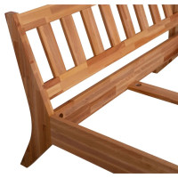 Futonbett Jugendbett Doppelbett Max massiv mit Kopfteil