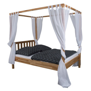 Himmelbett Doppelbett Karoline massiv