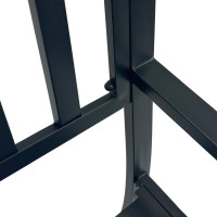Gartenbank 2-sitzer Stahl schwarz