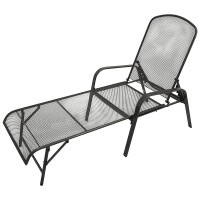Gartenliege Streckmetall anthrazit