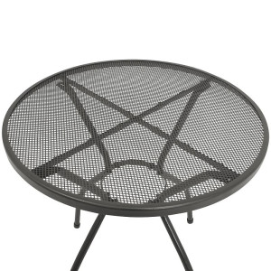 Bistrotisch Streckmetall 70cm rund anthrazit