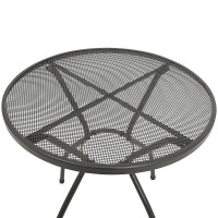 Bistrotisch Streckmetall 70cm rund anthrazit