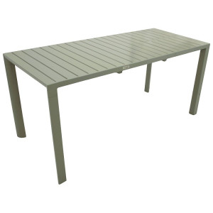 Ausziehtisch Gartentisch 117/162x70cm, Aluminium silbergrau