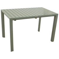 Ausziehtisch Gartentisch 117/162x70cm, Aluminium silbergrau