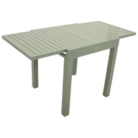 Balkon-Ausziehtisch 70/140x70cm, Aluminium silbergrau