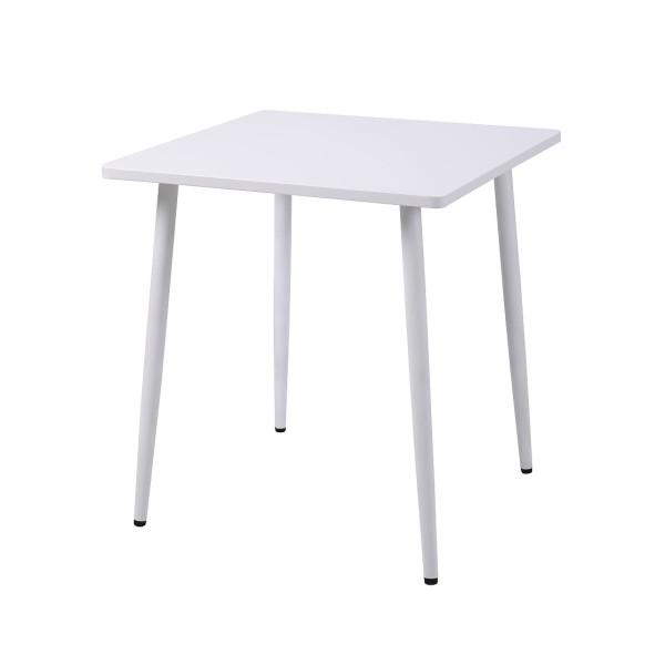 Bistrotisch 70x70cm, Stahl weiss