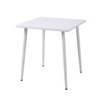 Bistrotisch 70x70cm, Stahl weiss