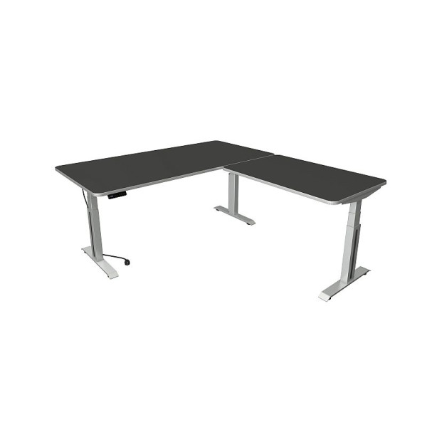 Kerkmann Move Professional  Sitz-/Stehtisch B 2000 x T 1000 mm mit Anbauelement 1200 x 800 mm