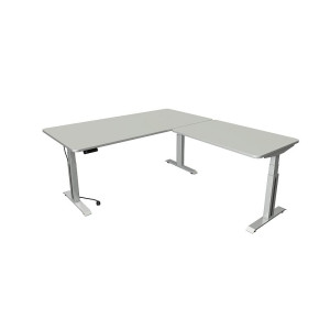 Kerkmann Move Professional  Sitz-/Stehtisch B 2000 x T 1000 mm mit Anbauelement 1200 x 800 mm