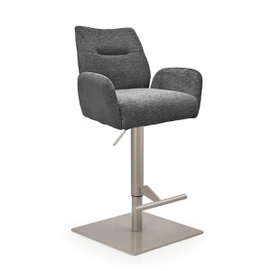 Design Barhocker Famous AS Gestell perlgraumetallic eckig