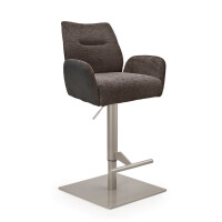 Design Barhocker Famous AS Gestell perlgraumetallic eckig