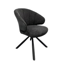 Design Esszimmerstuhl Stuhl Brezo 1AS, Gestell schwarz matt