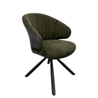 Design Esszimmerstuhl Stuhl Brezo 1AS, Gestell schwarz matt
