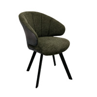 Design Esszimmerstuhl Stuhl Brezo 1AS, Gestell schwarz matt