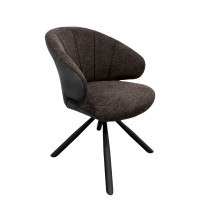 Design Esszimmerstuhl Stuhl Brezo 1AS, Gestell schwarz matt
