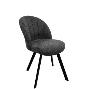 Design Esszimmerstuhl Stuhl Brezo 1S Gestell schwarz matt