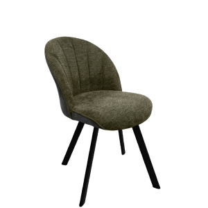 Design Esszimmerstuhl Stuhl Brezo 1S Gestell schwarz matt