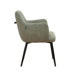 Design Sessel Esszimmerstuhl Maya 1R, Gestell schwarz