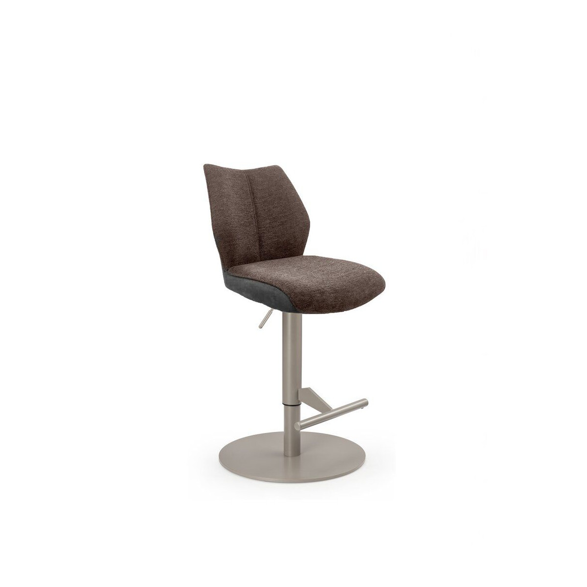 Design Barhocker Stella S Gestell perlgraumetallic rund