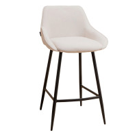 Design Barhocker Eda 2R Gestell schwarz