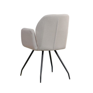 Design Esszimmerstuhl Sessel Cara 1R Gestell schwarz