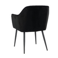 Design Sessel Esszimmerstuhl Sera 1V Gestell schwarz