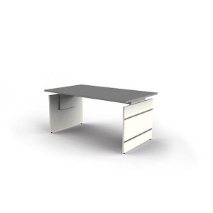 Kerkmann Schreibtisch Form 4 160x80x68-76 cm Wangen-Gestell