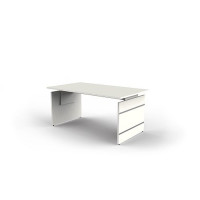 Kerkmann Schreibtisch Form 4 160x80x68-76 cm Wangen-Gestell