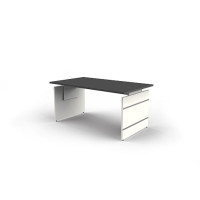 Kerkmann Schreibtisch Form 4 160x80x68-76 cm Wangen-Gestell