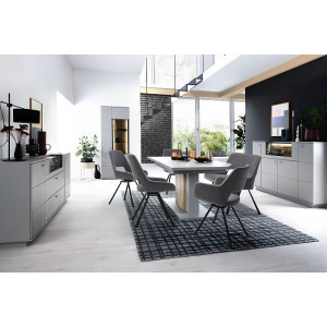Sitzbank Essbank BAYONNE Bank 155 CM Vintagelook dunkelgrau
