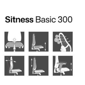 Topstar Bürodrehstuhl Drehstuhl Sitness Basic 300 orange