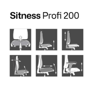 Topstar Bürodrehstuhl  Sitness Profi 200 orange