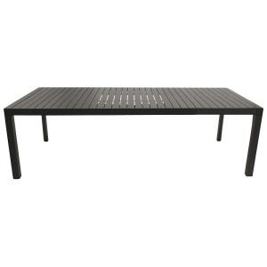 Gartentisch Ausziehtisch 195/255x120cm, Alu anthrazit