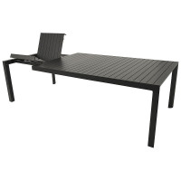 Gartentisch Ausziehtisch 195/255x120cm, Alu anthrazit