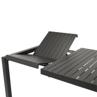 Gartentisch Ausziehtisch 195/255x120cm, Alu anthrazit