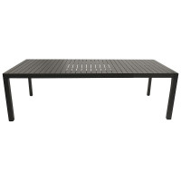 Gartentisch Ausziehtisch 195/255x120cm, Alu anthrazit