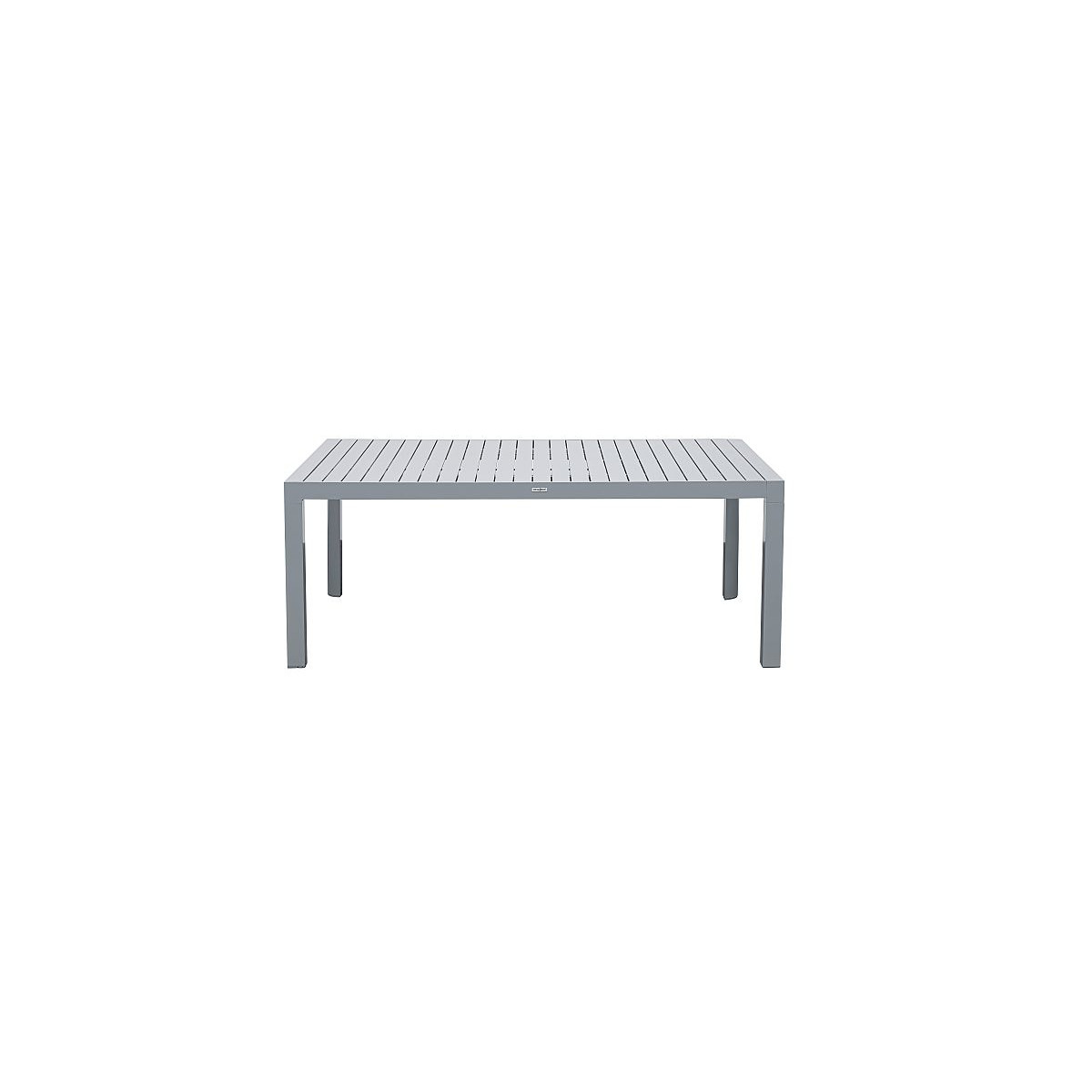 Gartentisch Ausziethsich 195/255x120cm, Alu silbergrau