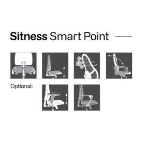 Topstar Drehstuhl Bürodrehstuhl Sitness Smart Point dunkelgrau