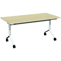 Gera Konferenztisch Klapptisch, Gestell auf Rollen, 1600x800x720, Ahorn