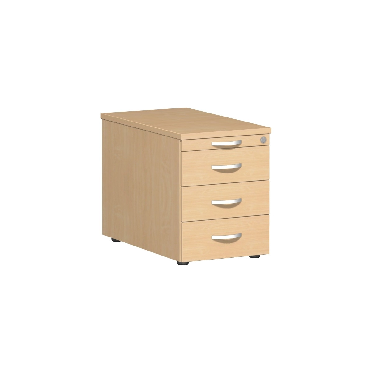 Gera Rollcontainer mit 3 Metall-Schubfchern und Utensiliensc