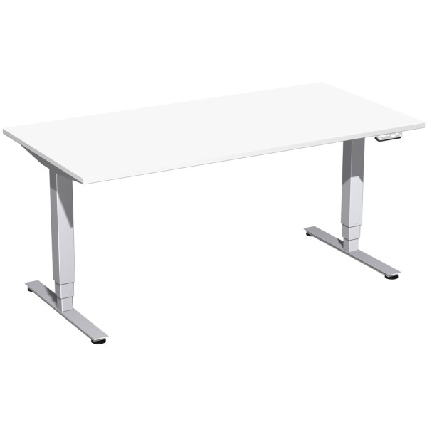 Gera Elektro Pro+ Elektro-Hubtisch höhenverstellbar, 1600x800x625-1285, Onyx/Silber