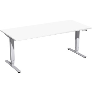 Gera Elektro Pro+ Elektro-Hubtisch höhenverstellbar, 1800x800x625-1285, Onyx/Silber