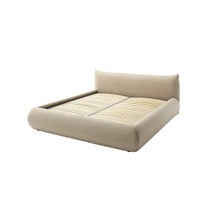 Polsterbett Fortello mit Stauraumfunktion 160x200 Stoff Marieta cappuccino